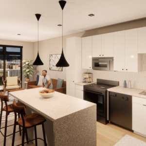 Apartments | Cream Kitchen Finish Option